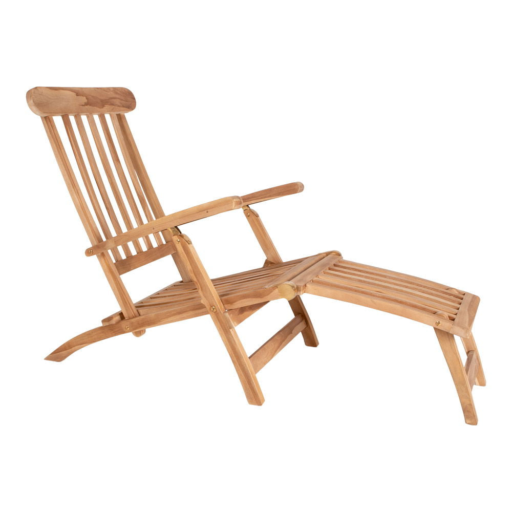 Arrecife Teak Deck Chair - Deck chair in teak.  Adjustable  back with 4 positions.